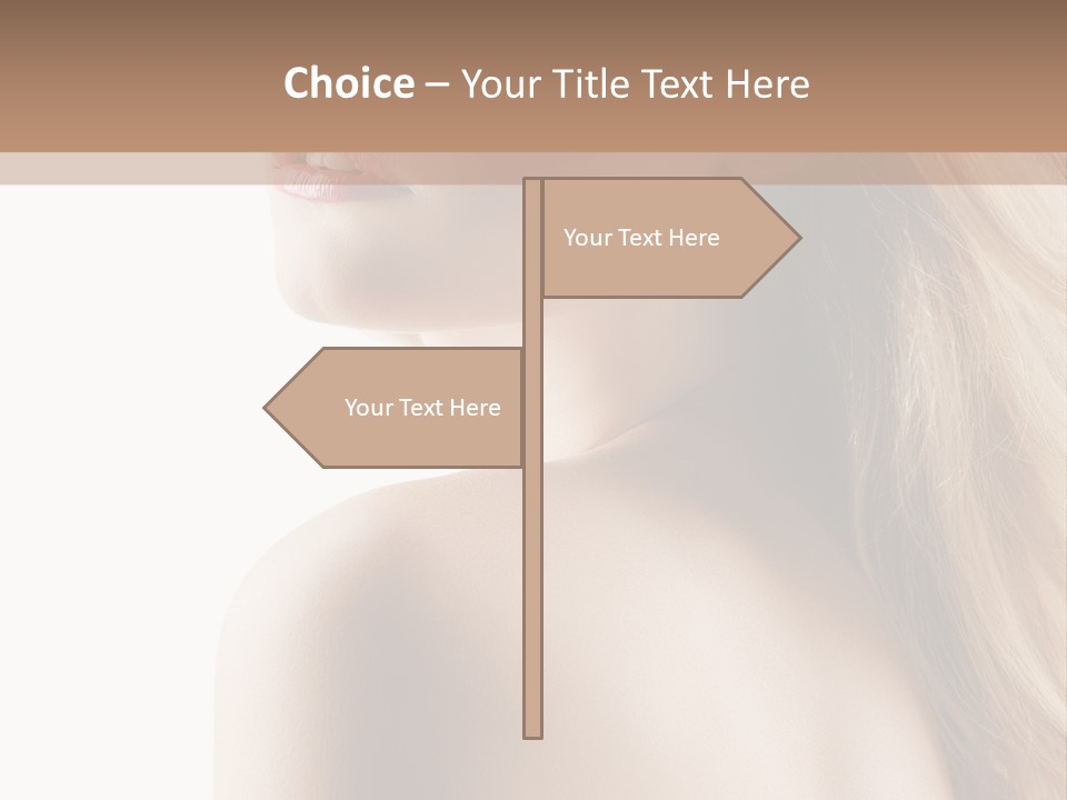 Portrait Hairdo Naked PowerPoint Template