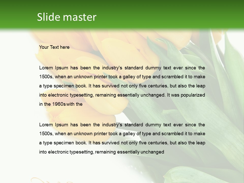 Vase Plant Holiday PowerPoint Template