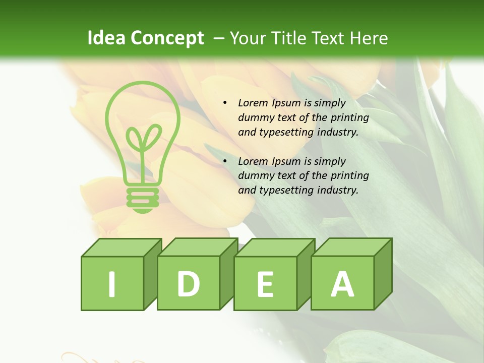 Vase Plant Holiday PowerPoint Template