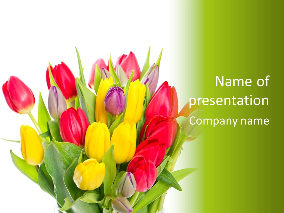 Blossom Easter Plant PowerPoint Template