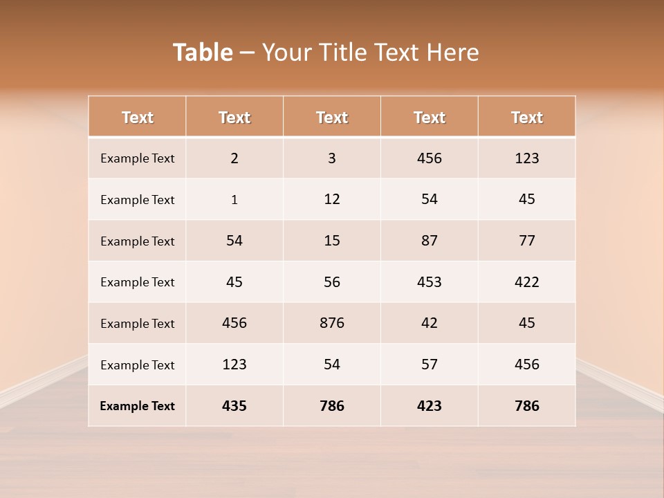Interior Decor Empty PowerPoint Template