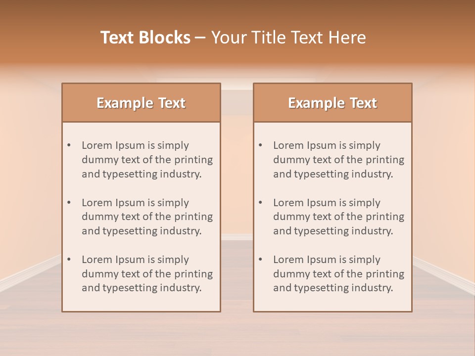 Interior Decor Empty PowerPoint Template