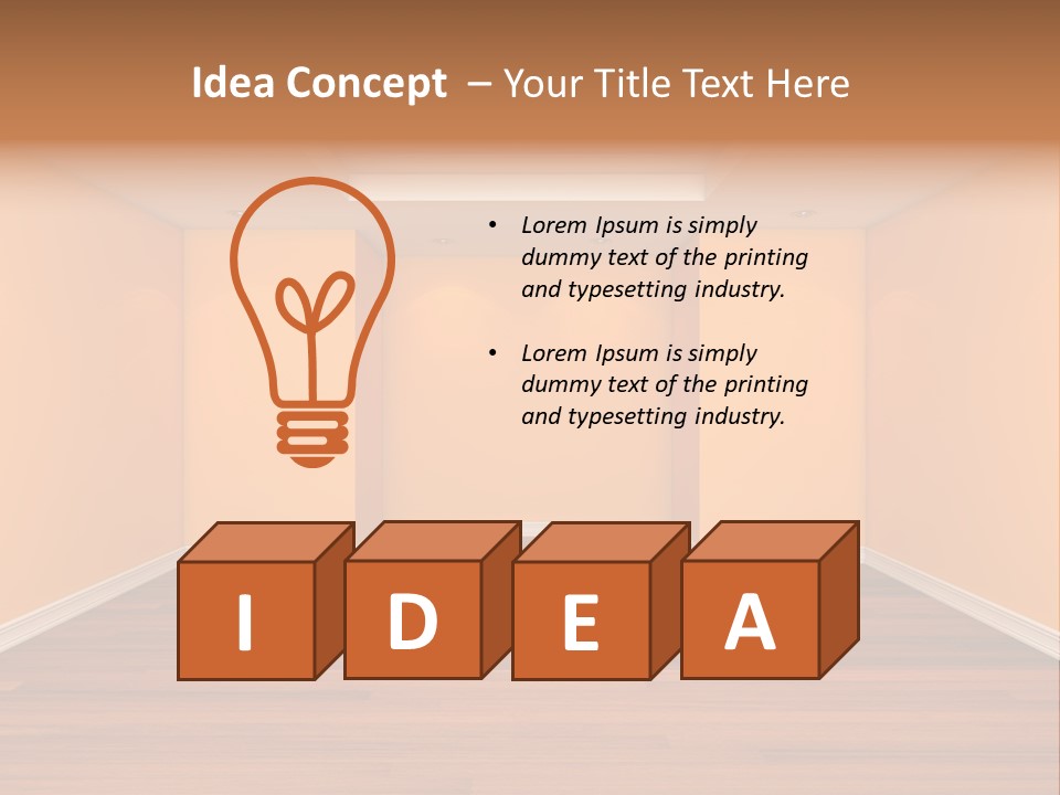 Interior Decor Empty PowerPoint Template
