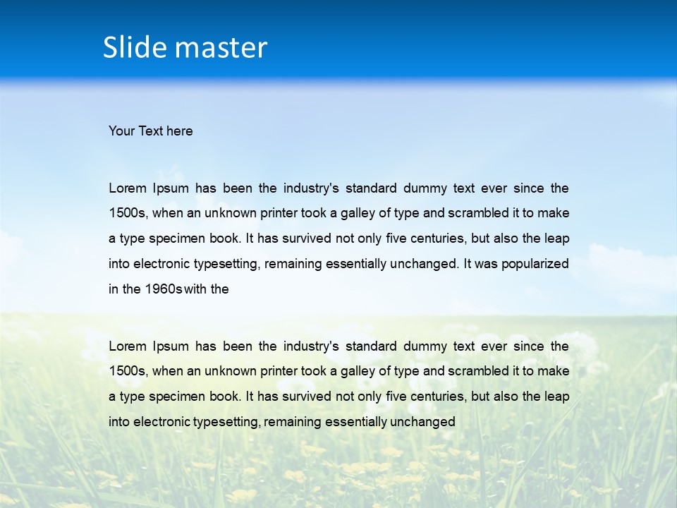 Outdoors Color Beautiful PowerPoint Template