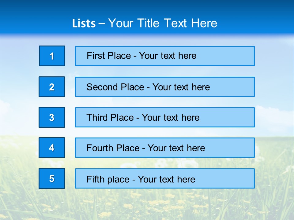 Outdoors Color Beautiful PowerPoint Template