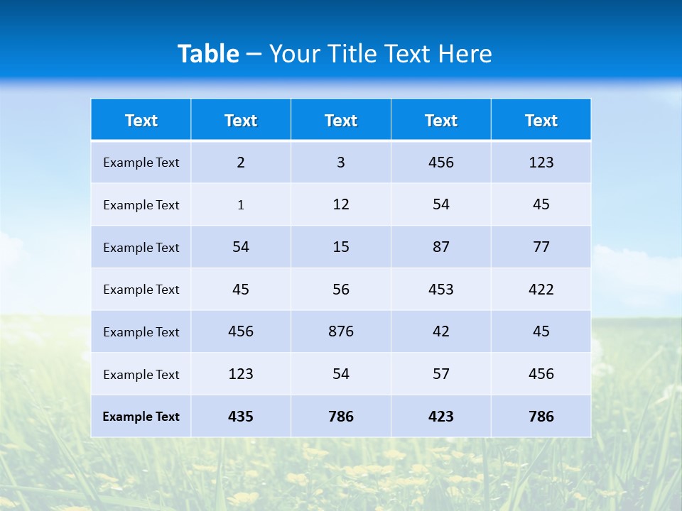 Outdoors Color Beautiful PowerPoint Template