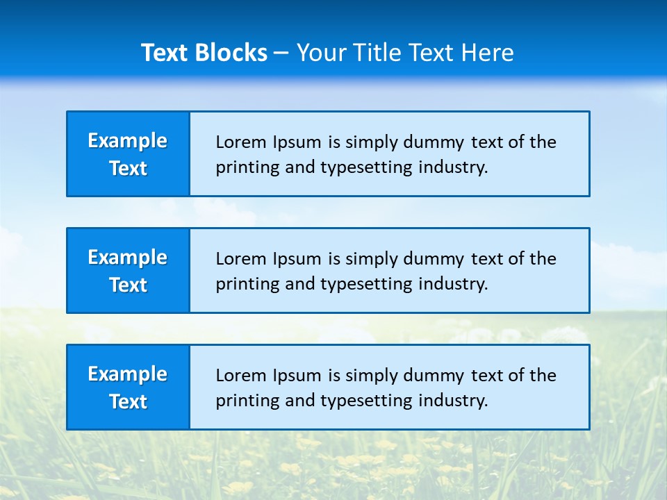 Outdoors Color Beautiful PowerPoint Template