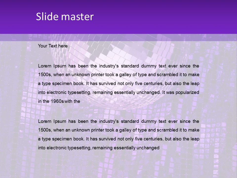 Background Glass Mirror PowerPoint Template