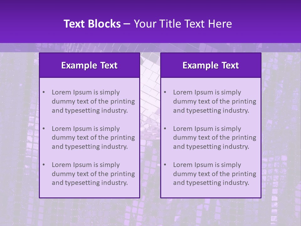Background Glass Mirror PowerPoint Template