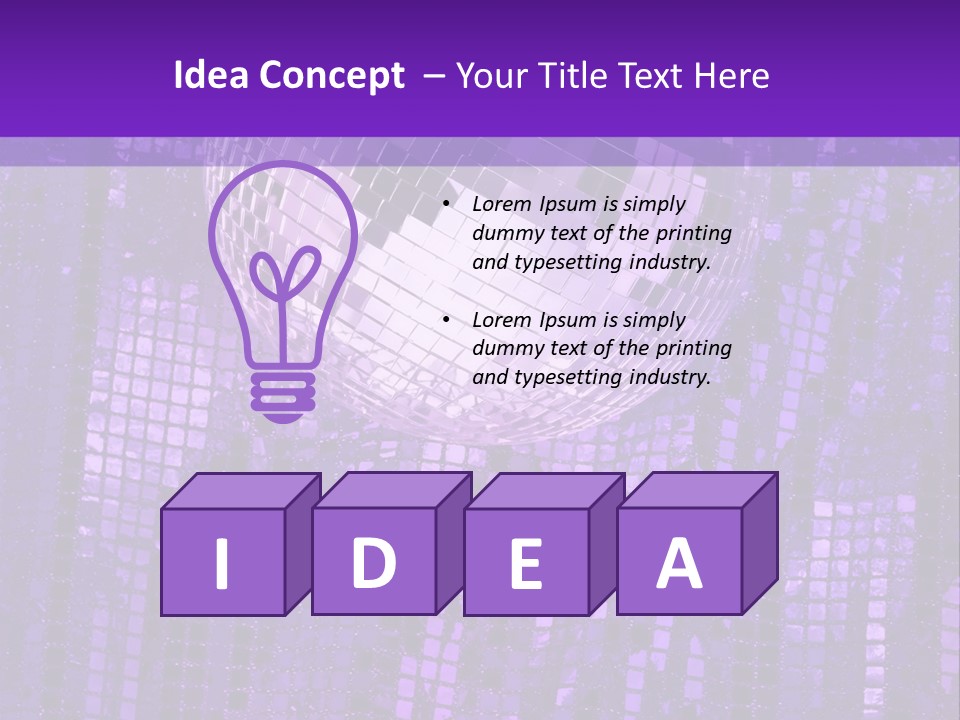 Background Glass Mirror PowerPoint Template