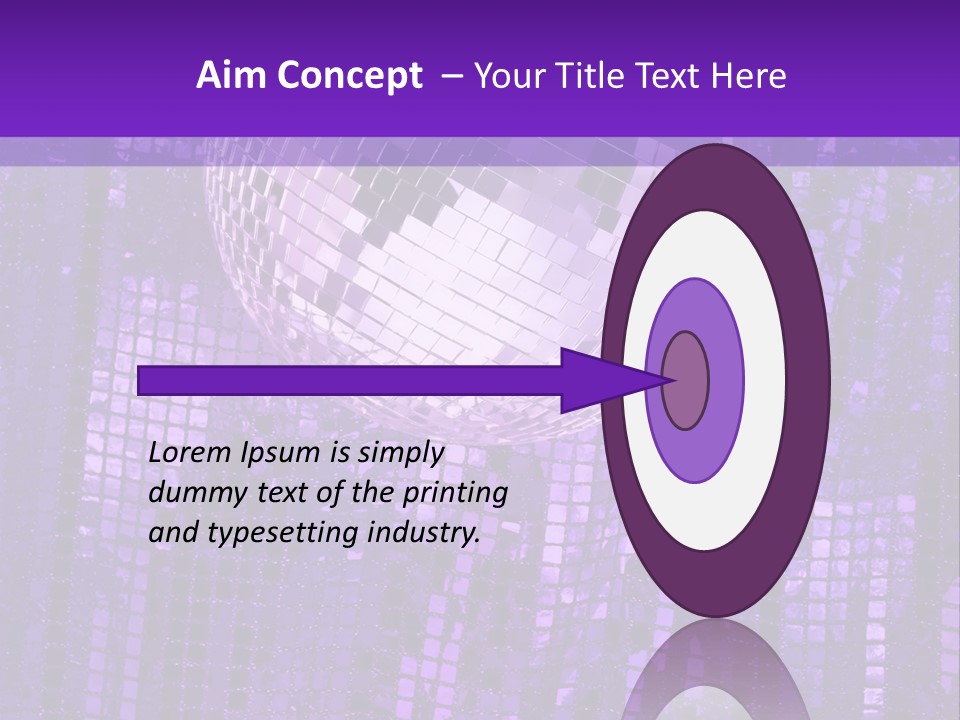 Background Glass Mirror PowerPoint Template