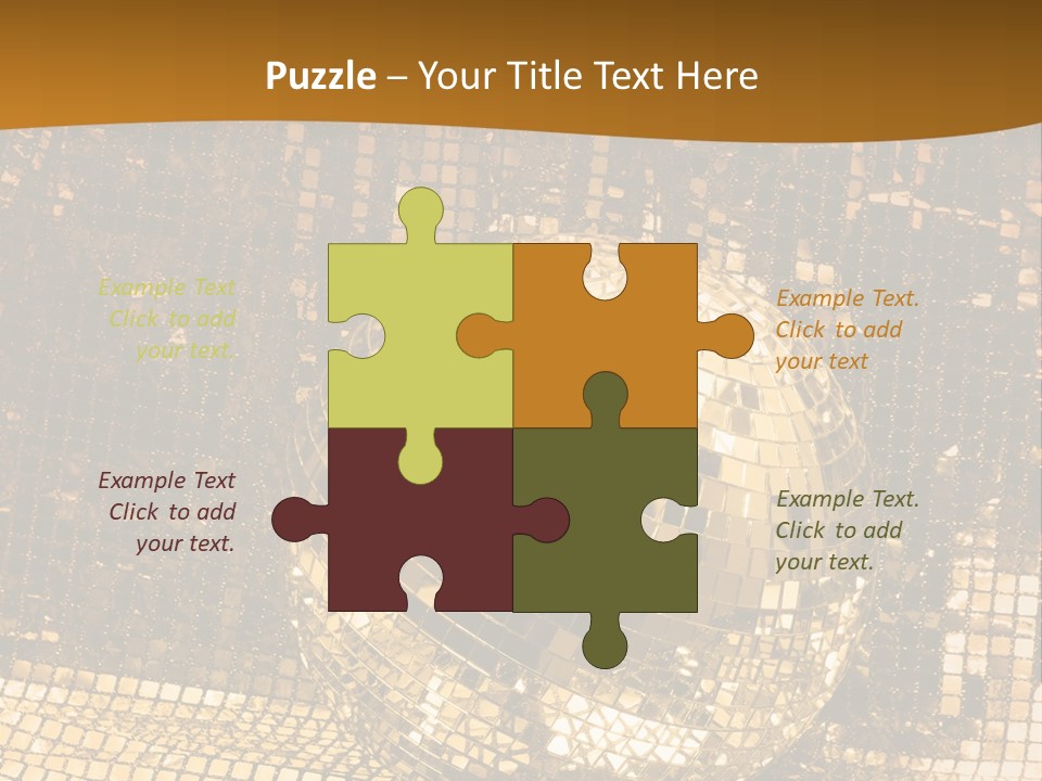 Sphere Glamour Sparkle PowerPoint Template