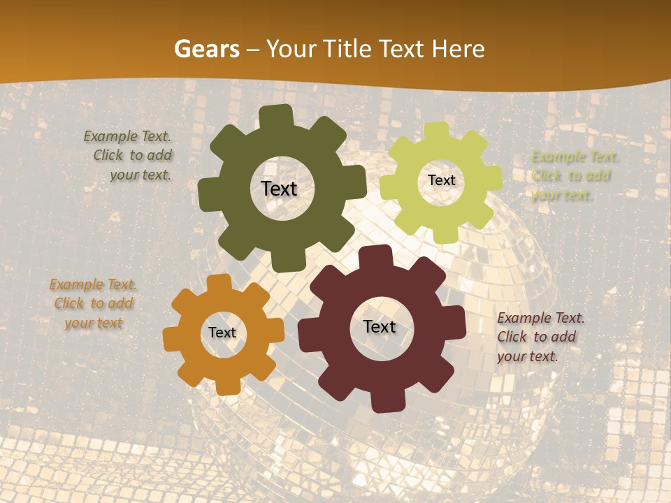 Sphere Glamour Sparkle PowerPoint Template