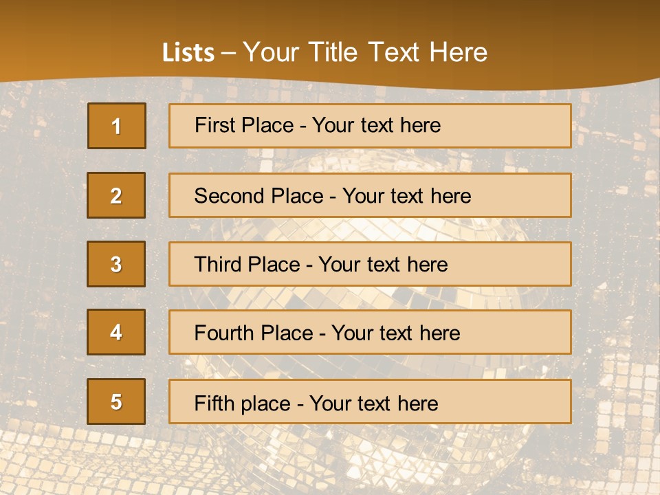 Sphere Glamour Sparkle PowerPoint Template