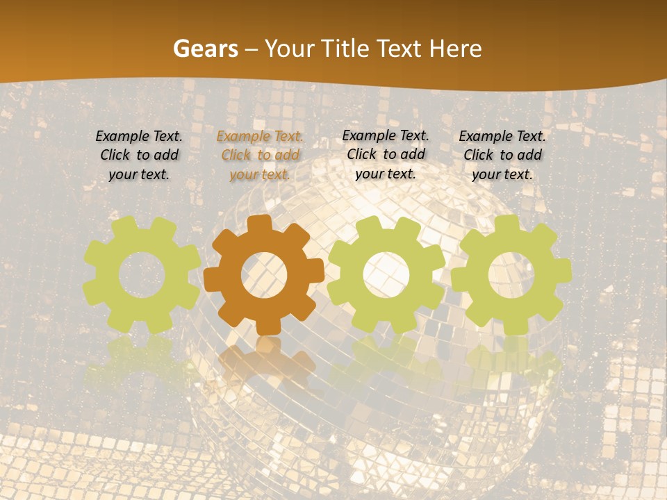 Sphere Glamour Sparkle PowerPoint Template