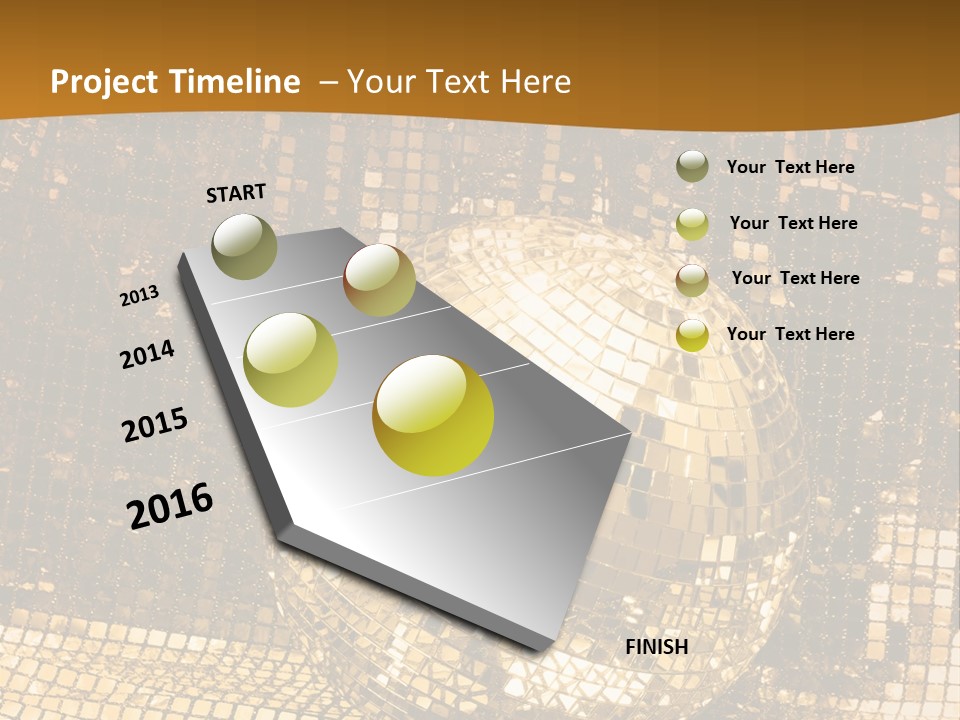 Sphere Glamour Sparkle PowerPoint Template
