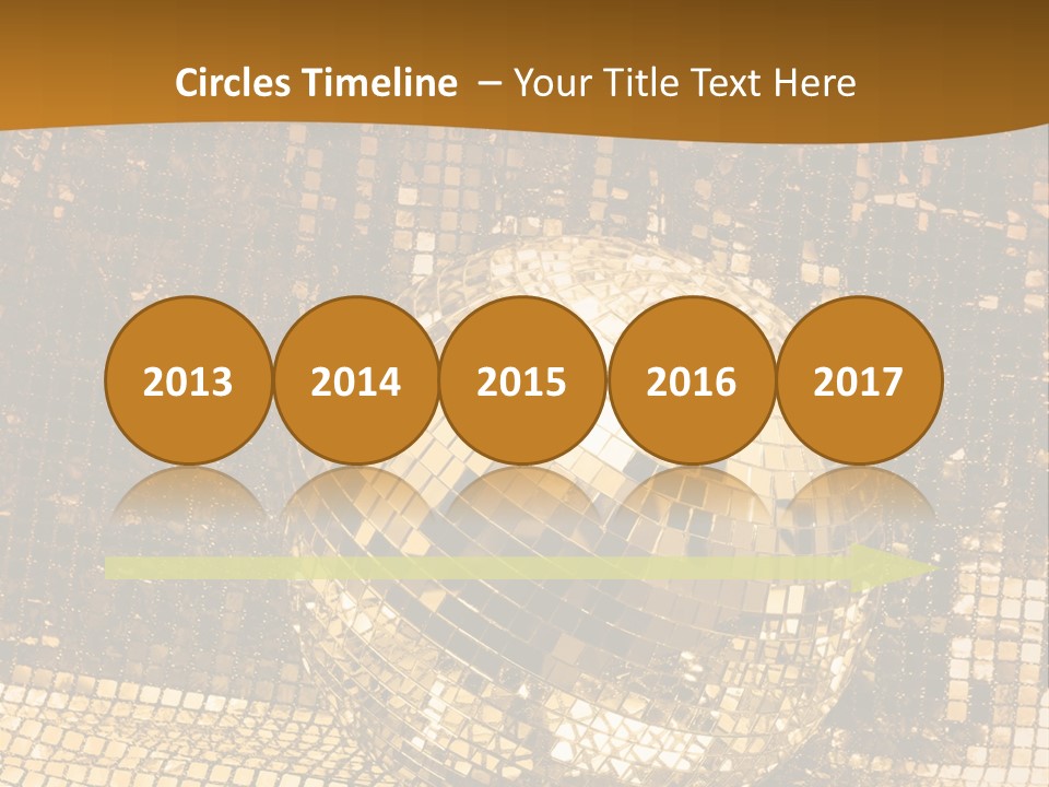 Sphere Glamour Sparkle PowerPoint Template