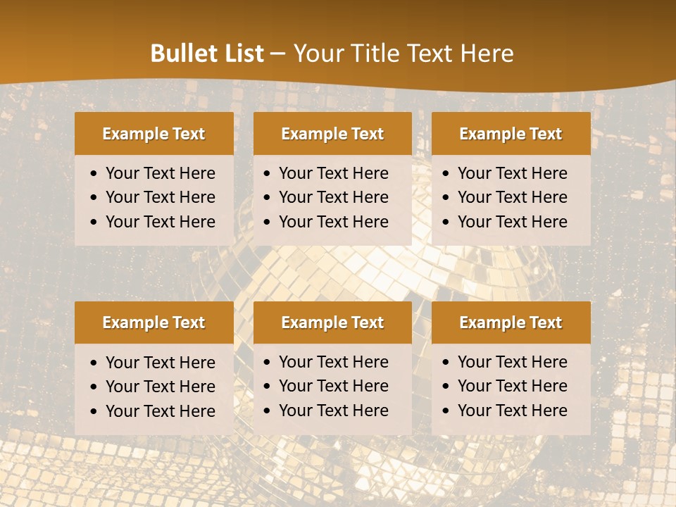 Sphere Glamour Sparkle PowerPoint Template