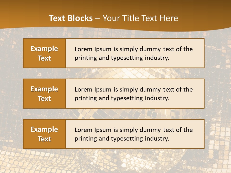 Sphere Glamour Sparkle PowerPoint Template