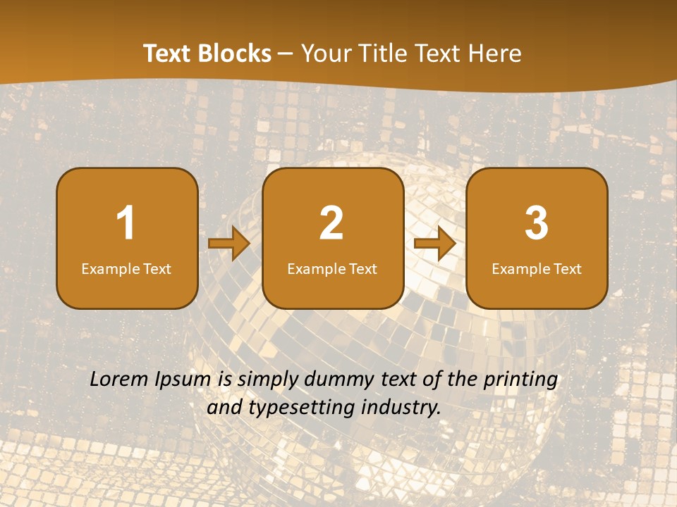 Sphere Glamour Sparkle PowerPoint Template