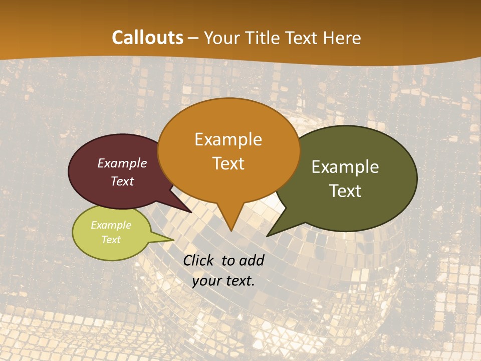 Sphere Glamour Sparkle PowerPoint Template