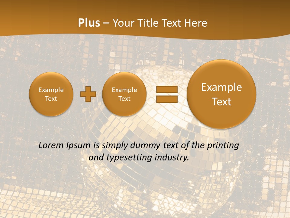 Sphere Glamour Sparkle PowerPoint Template