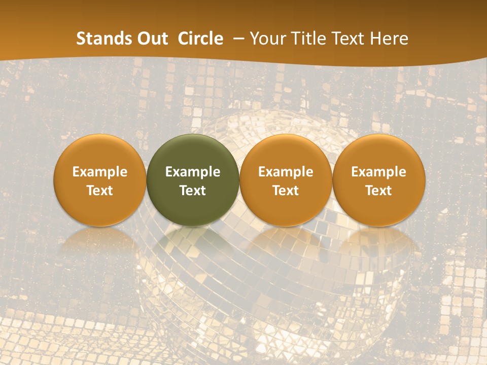 Sphere Glamour Sparkle PowerPoint Template