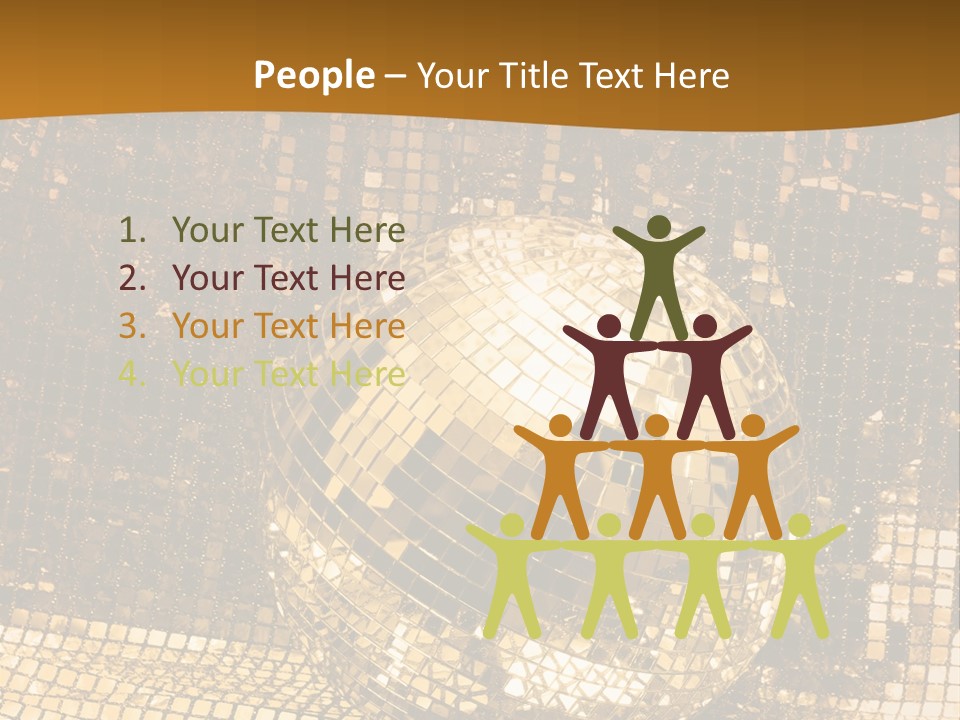 Sphere Glamour Sparkle PowerPoint Template