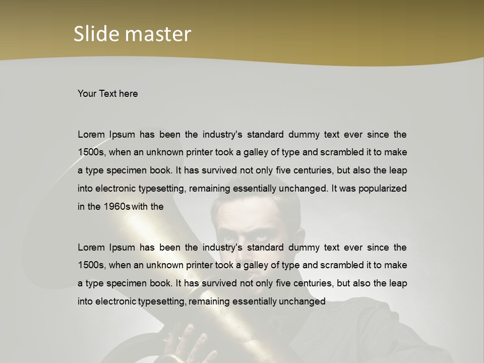 Skill Blow Mouthpiece PowerPoint Template