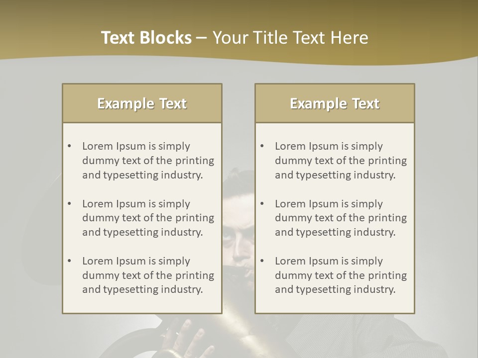 Skill Blow Mouthpiece PowerPoint Template