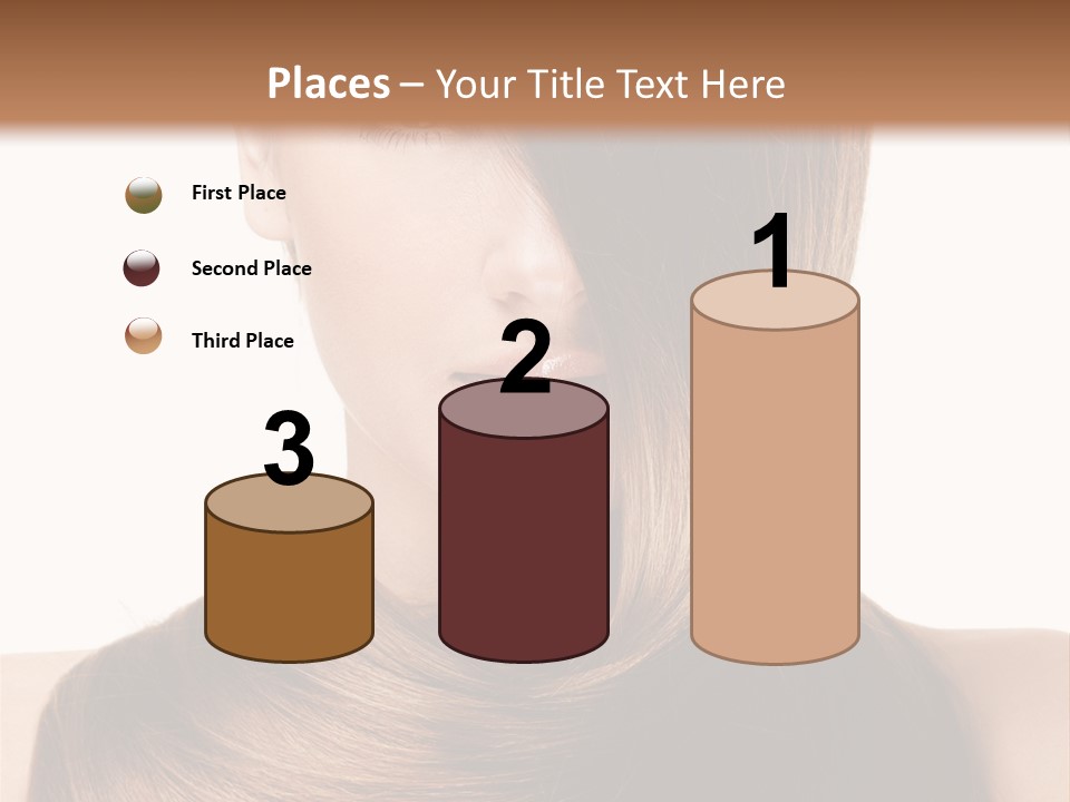 Eyes Hairstyle Beautiful PowerPoint Template