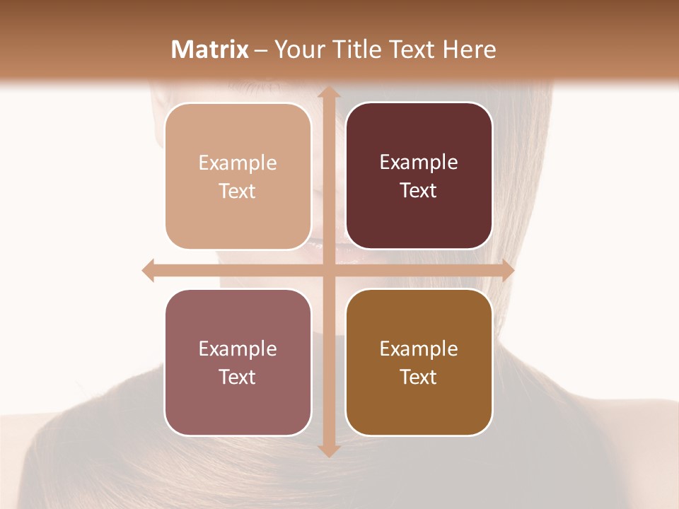 Eyes Hairstyle Beautiful PowerPoint Template