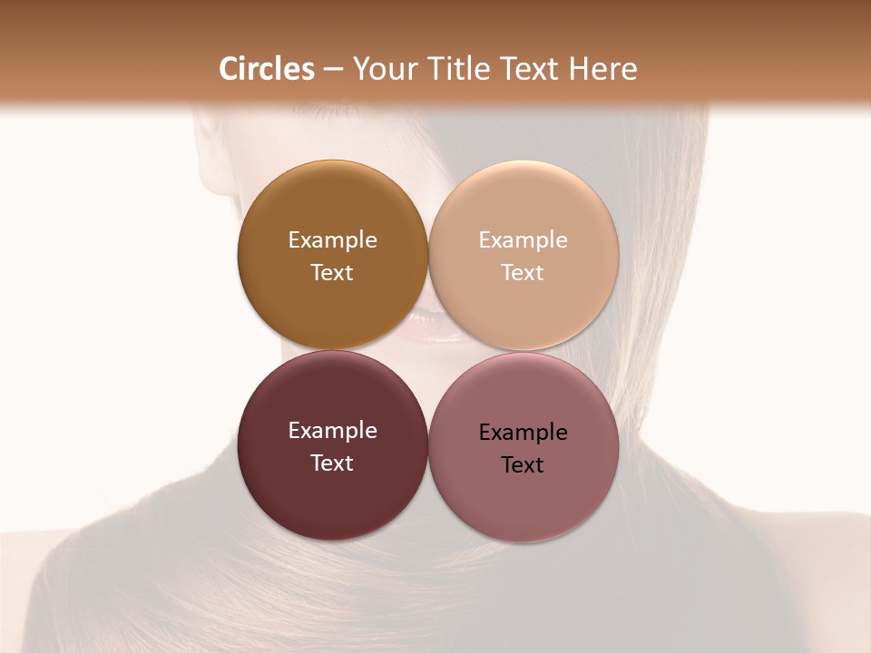 Eyes Hairstyle Beautiful PowerPoint Template