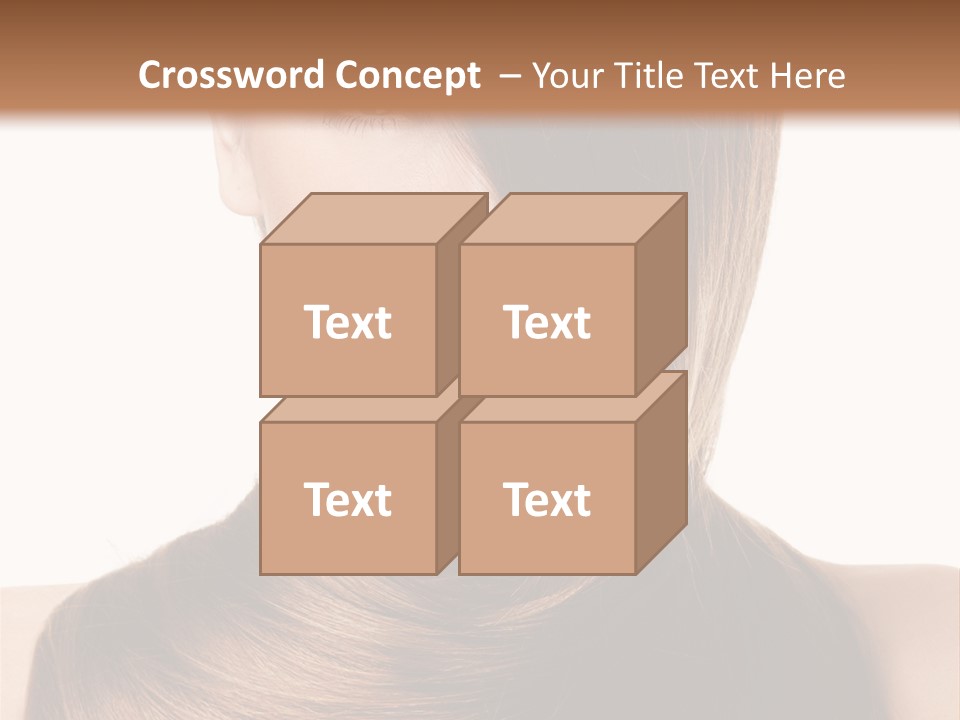 Eyes Hairstyle Beautiful PowerPoint Template
