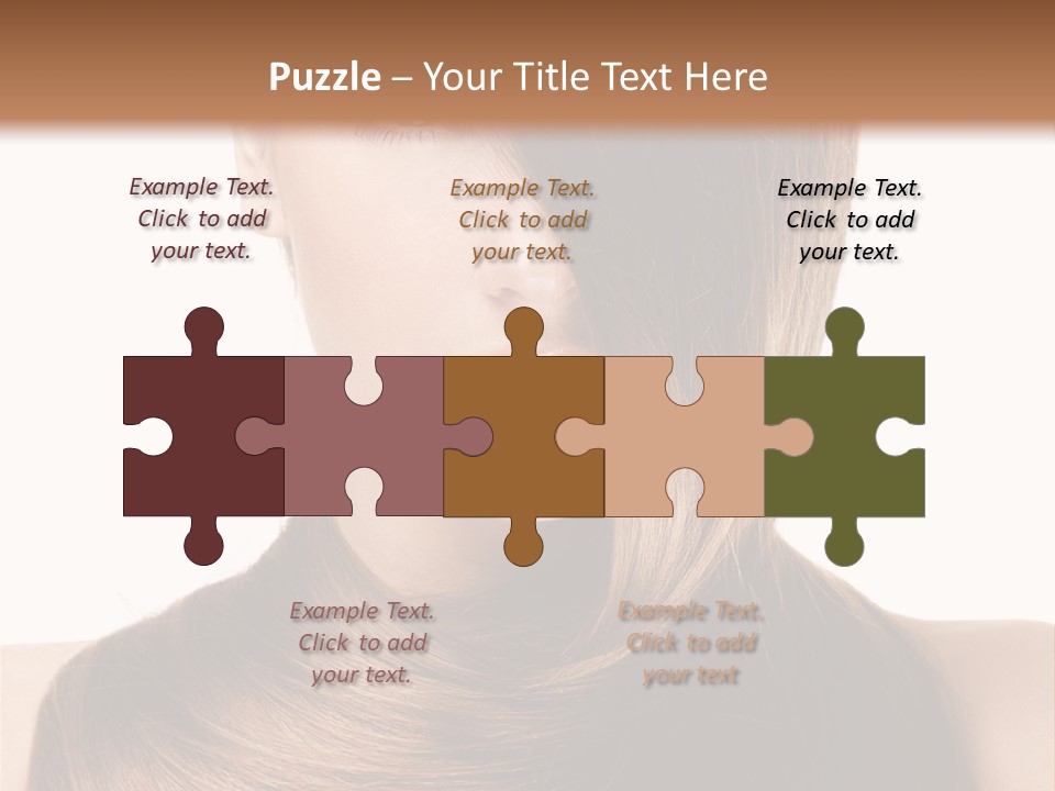 Eyes Hairstyle Beautiful PowerPoint Template