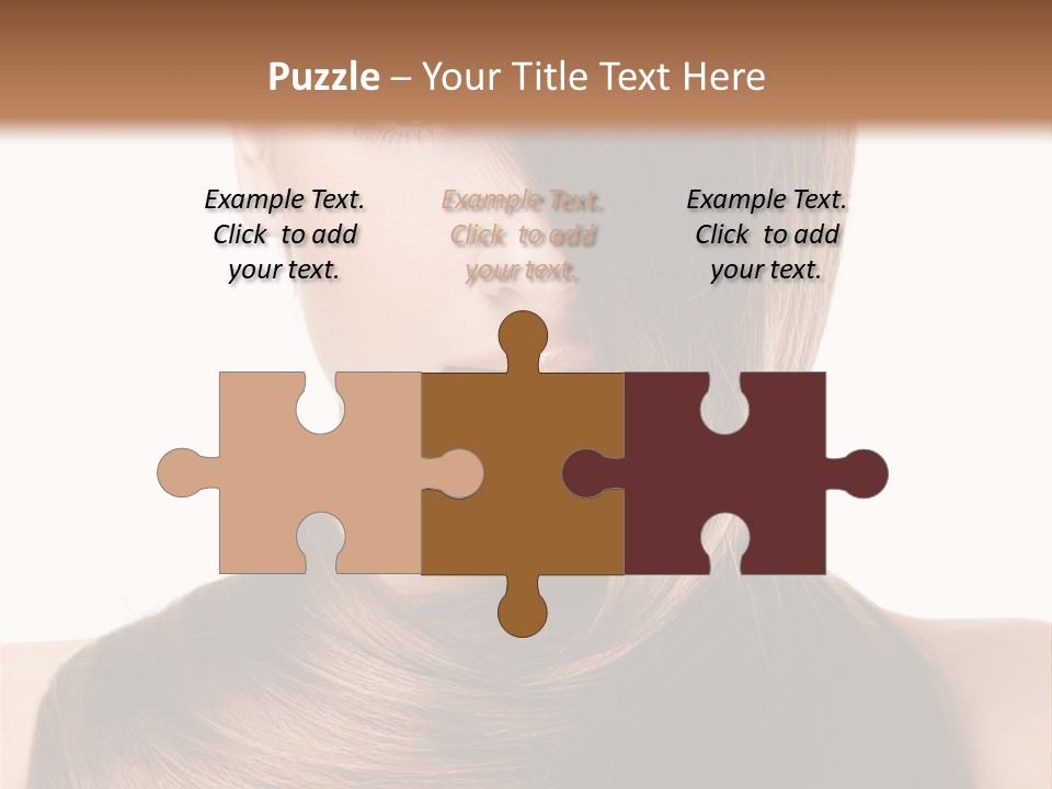 Eyes Hairstyle Beautiful PowerPoint Template