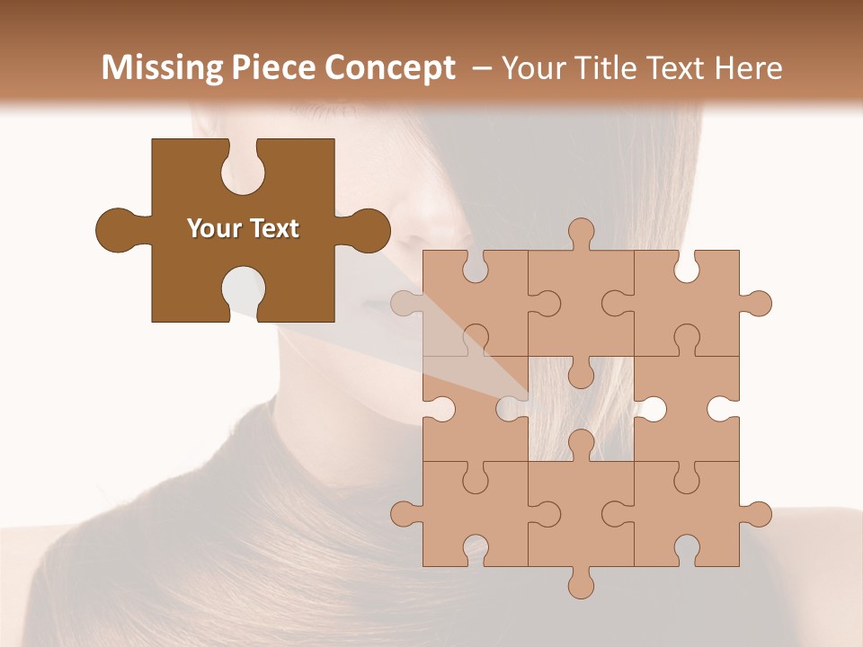 Eyes Hairstyle Beautiful PowerPoint Template