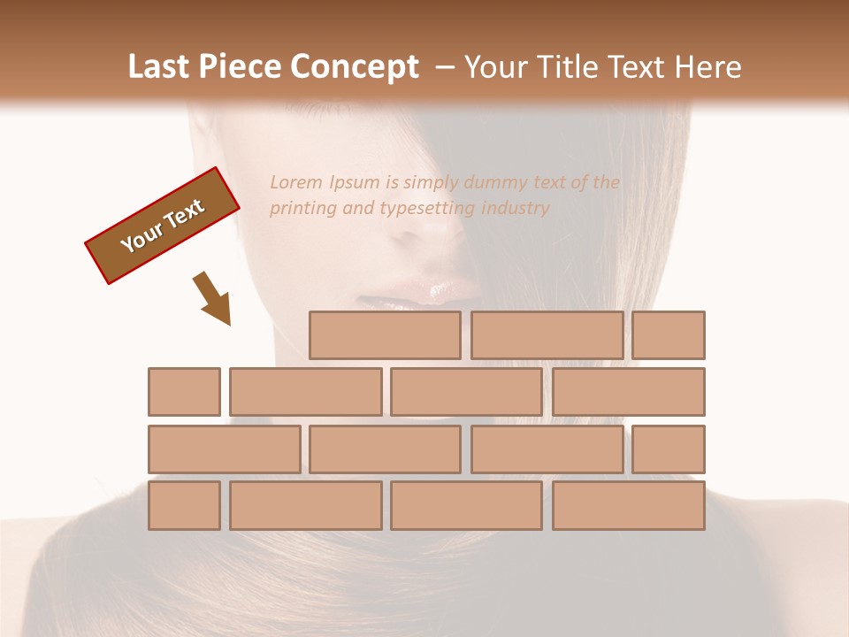 Eyes Hairstyle Beautiful PowerPoint Template