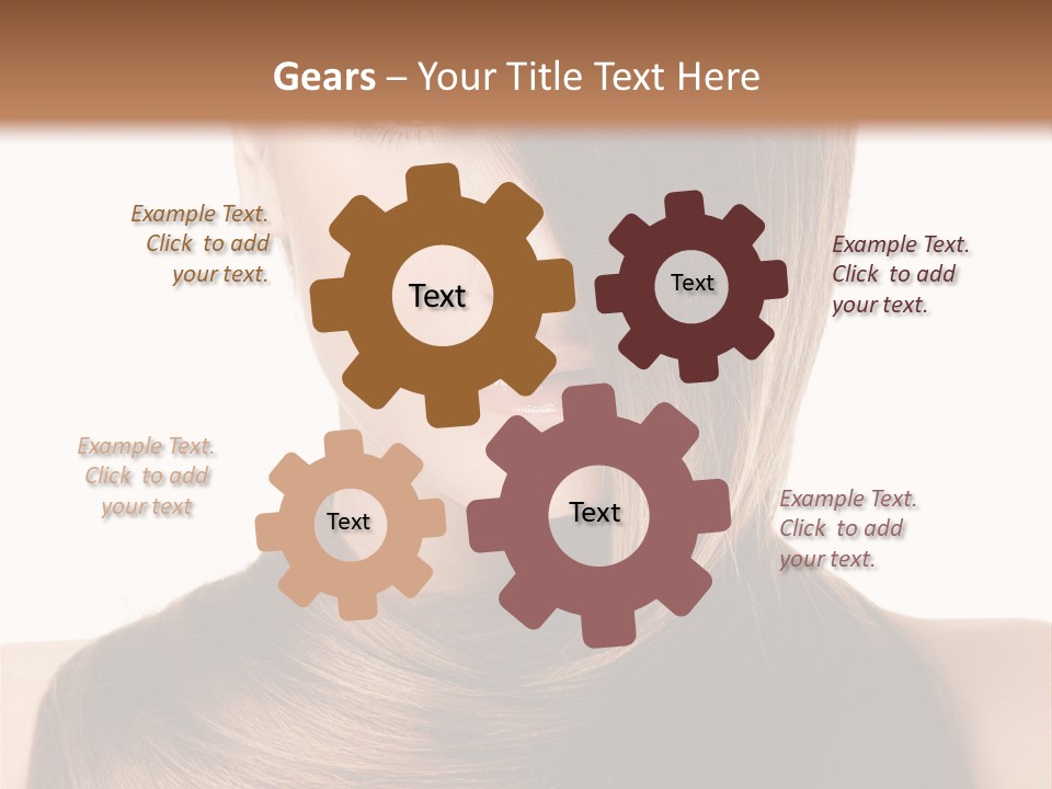 Eyes Hairstyle Beautiful PowerPoint Template