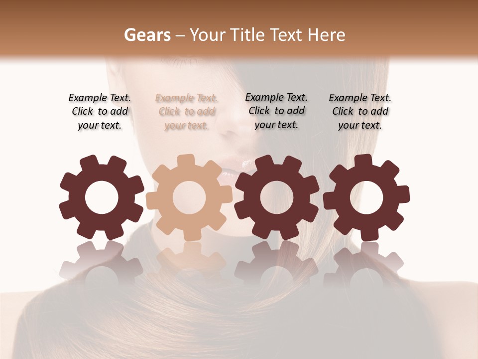 Eyes Hairstyle Beautiful PowerPoint Template