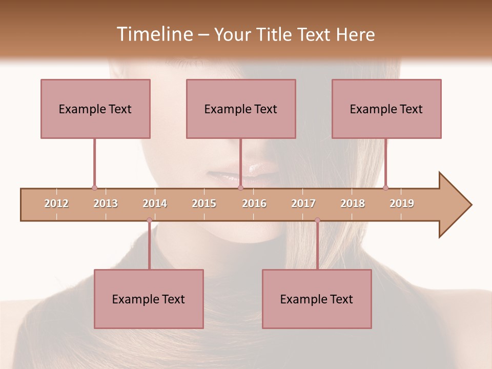 Eyes Hairstyle Beautiful PowerPoint Template