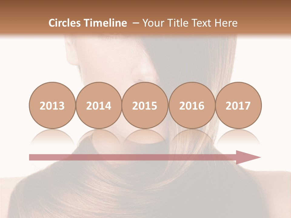 Eyes Hairstyle Beautiful PowerPoint Template