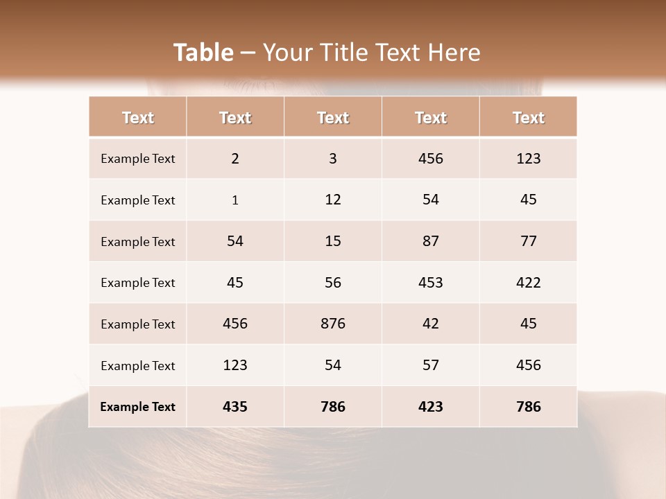 Eyes Hairstyle Beautiful PowerPoint Template