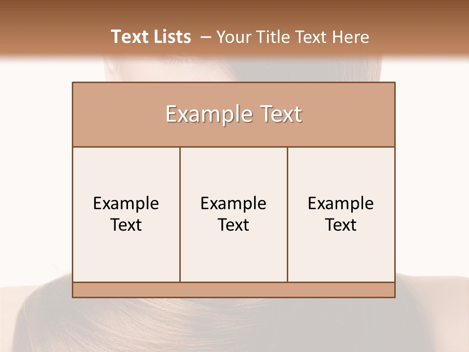 Eyes Hairstyle Beautiful PowerPoint Template