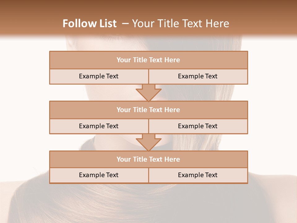 Eyes Hairstyle Beautiful PowerPoint Template