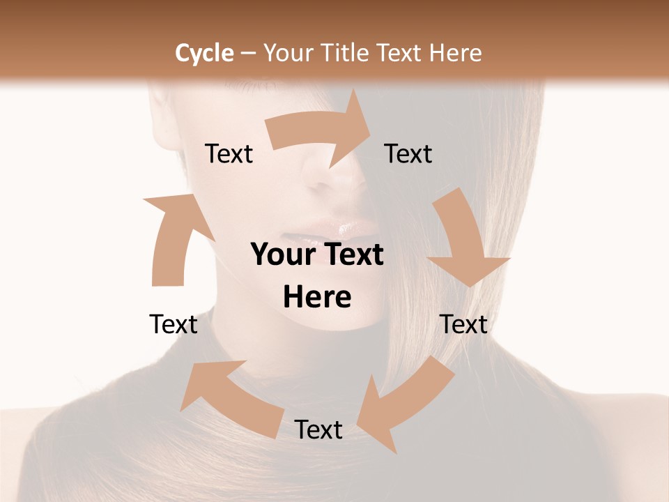 Eyes Hairstyle Beautiful PowerPoint Template