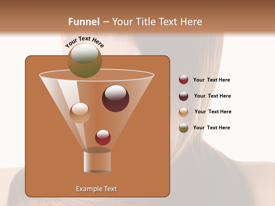 Eyes Hairstyle Beautiful PowerPoint Template
