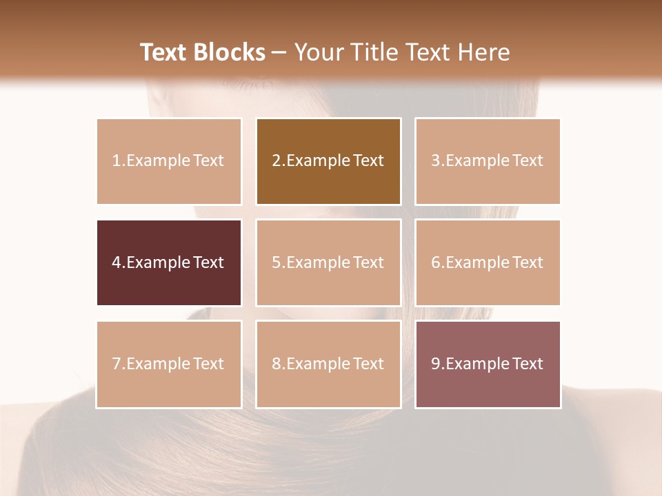 Eyes Hairstyle Beautiful PowerPoint Template