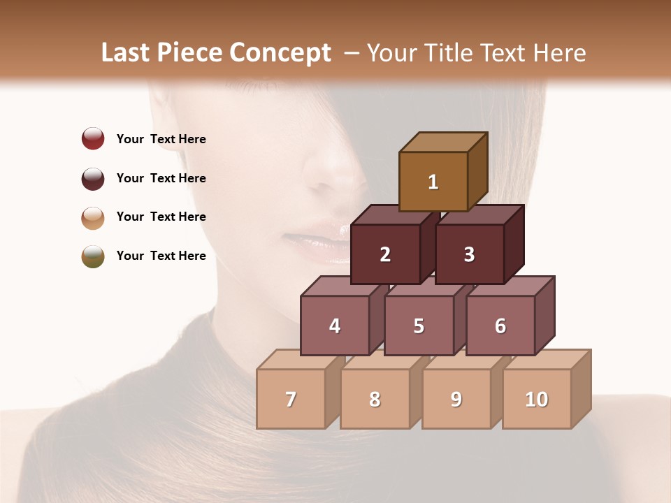 Eyes Hairstyle Beautiful PowerPoint Template