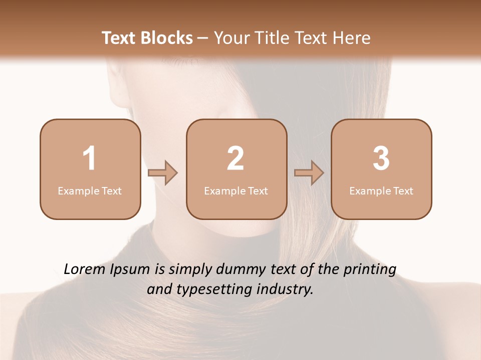 Eyes Hairstyle Beautiful PowerPoint Template